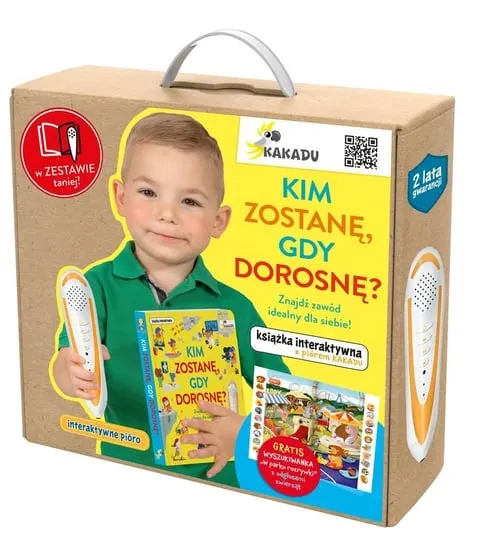 Mówiąca książka interaktywna „Kim zostanę, gdy dorosnę” zestaw z piórem Kakadu Oferta limitowana