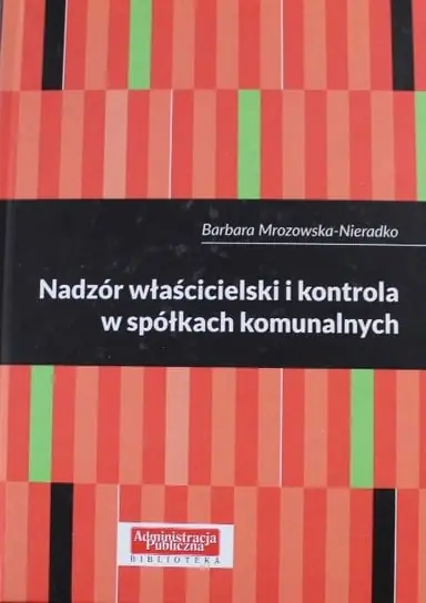 Oferta limitowana Nadzór właścicielski i kontrola w spółkach komunalnych