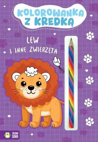 Oferta limitowana KOLOROWANKA Z KREDKĄ. LEW I INNE ZWIERZĘTA