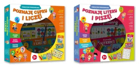 Pudełeczko przedszkolaka Poznaję cyfry i liczę! + Poznaję litery PAKIET - praca zbiorowa Ostatnia szansa
