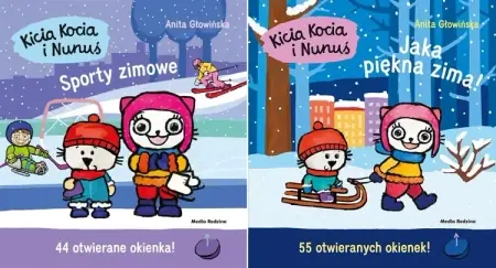 2w1 KICIA KOCIA I NUNUŚ. JAKA PIĘKNA ZIMA + SPORTY ZIMOWE - ANITA GŁOWIŃSKA - Anita Głowińska Hit sprzedaży