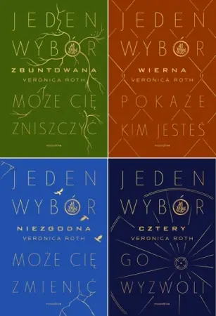 CYKL Niezgodna + Cztery + Zbuntowana + Wierna barwione brzegi Veronica Roth - Veronica Roth Oferta czasowa